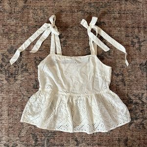 Madewell Eyelet Tank NWT